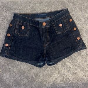 Marc Jacobs Denim Shorts Copper Buttons